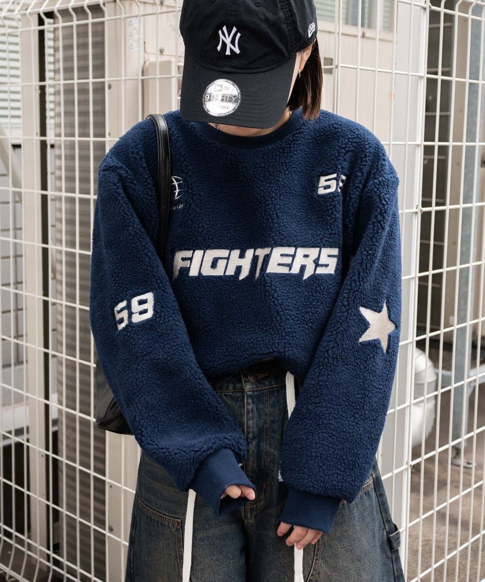 WEGO スポーツグラフィックボアショートプルオーバー 