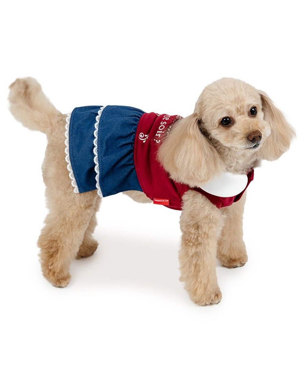 PET PARADISE リサとガスパール トレーナー ワンピース 《レッド》 小型犬 