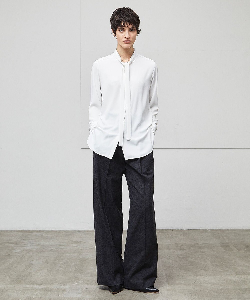 BEIGE， 【洗える】LAVAL / ワイドタックパンツ 