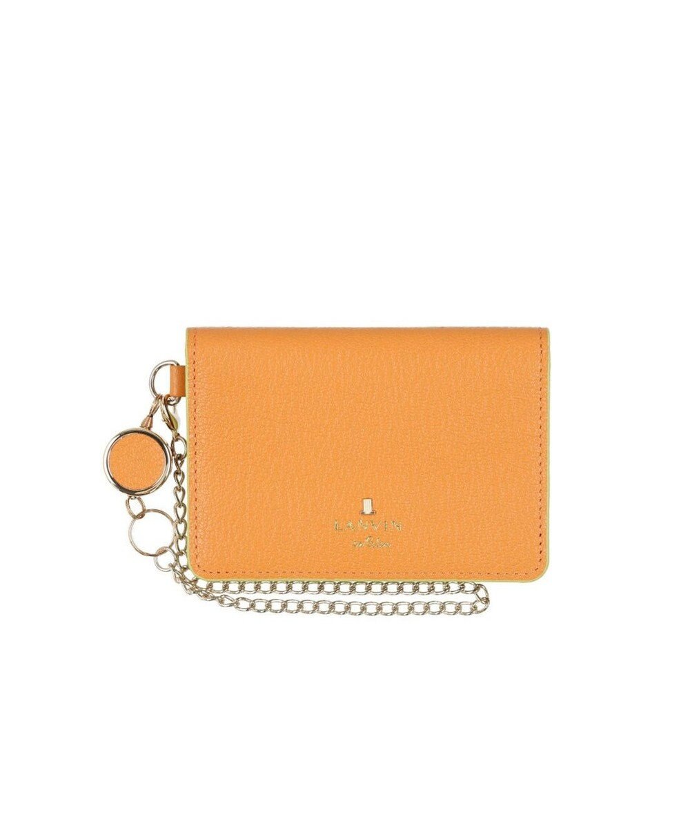 LANVIN en Bleu リム リール付き2面パスケース 