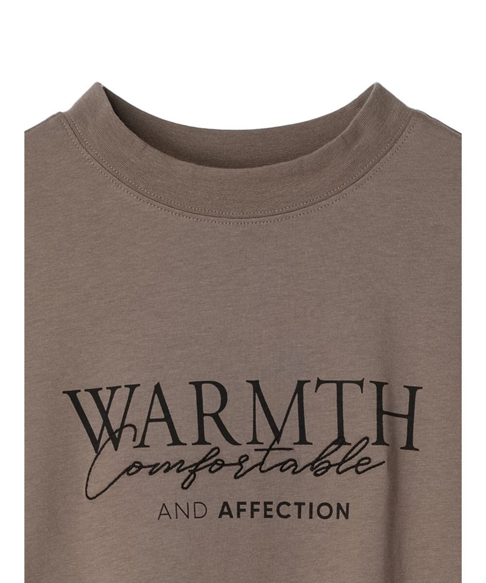 Green Parks フレンチスリーブ筆記体刺繍ロゴプルオーバー 