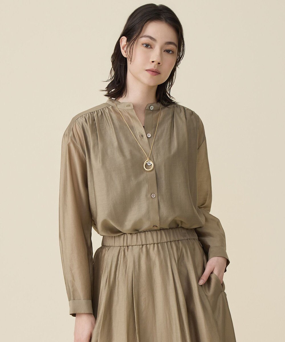 自由区 S エアリーローンプレーン ブラウス 