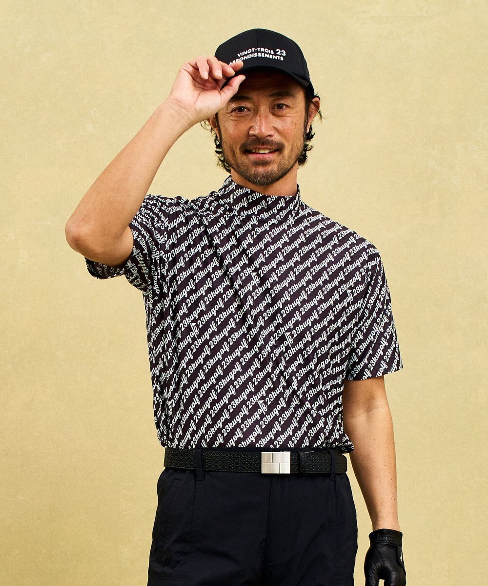 23区GOLF 【MEN】レジメロゴストレッチモックネック 