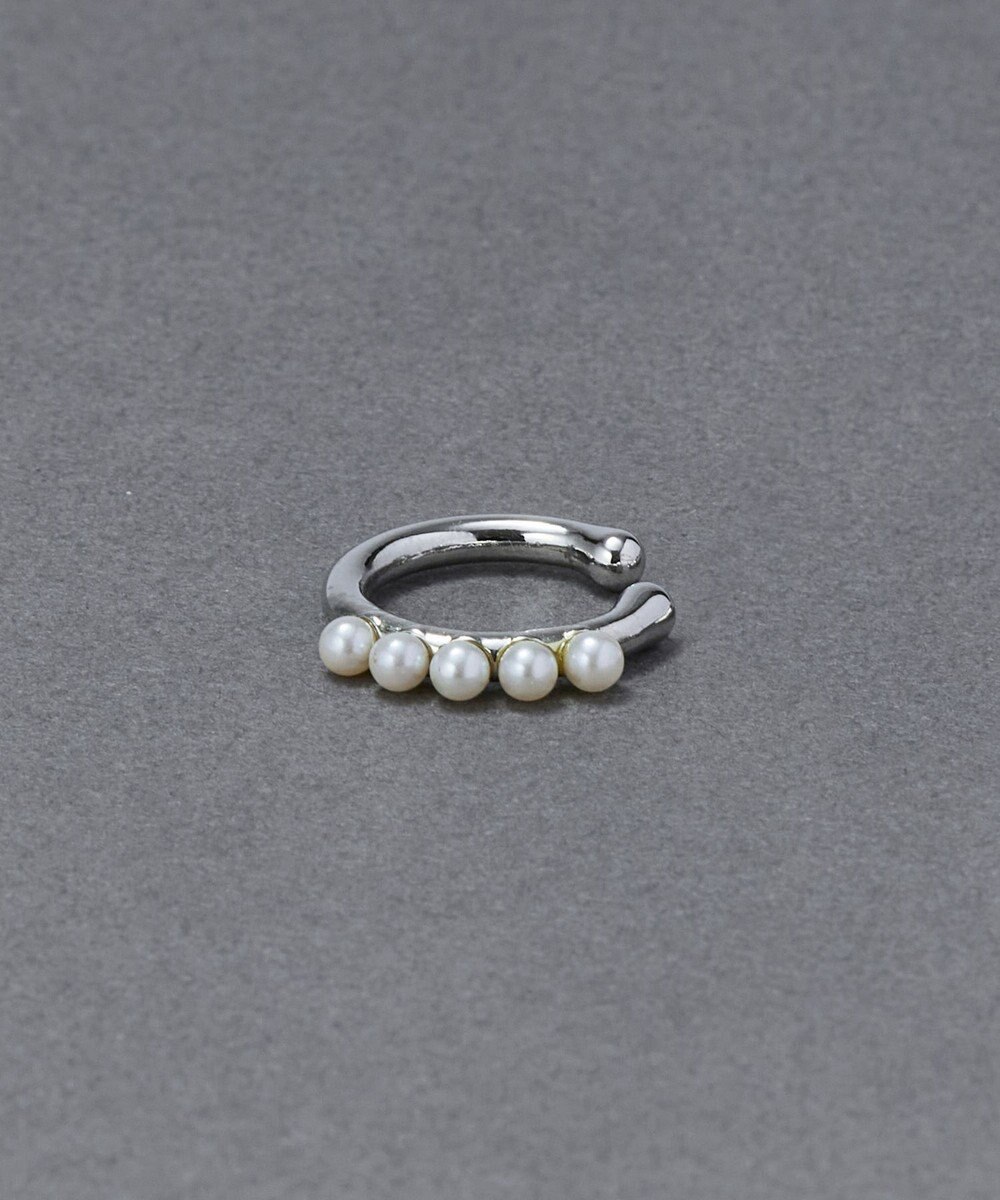 Phoebe 【金属アレルギー対応】パールフローイヤーカフ　シルバー/ニッケルフリー 