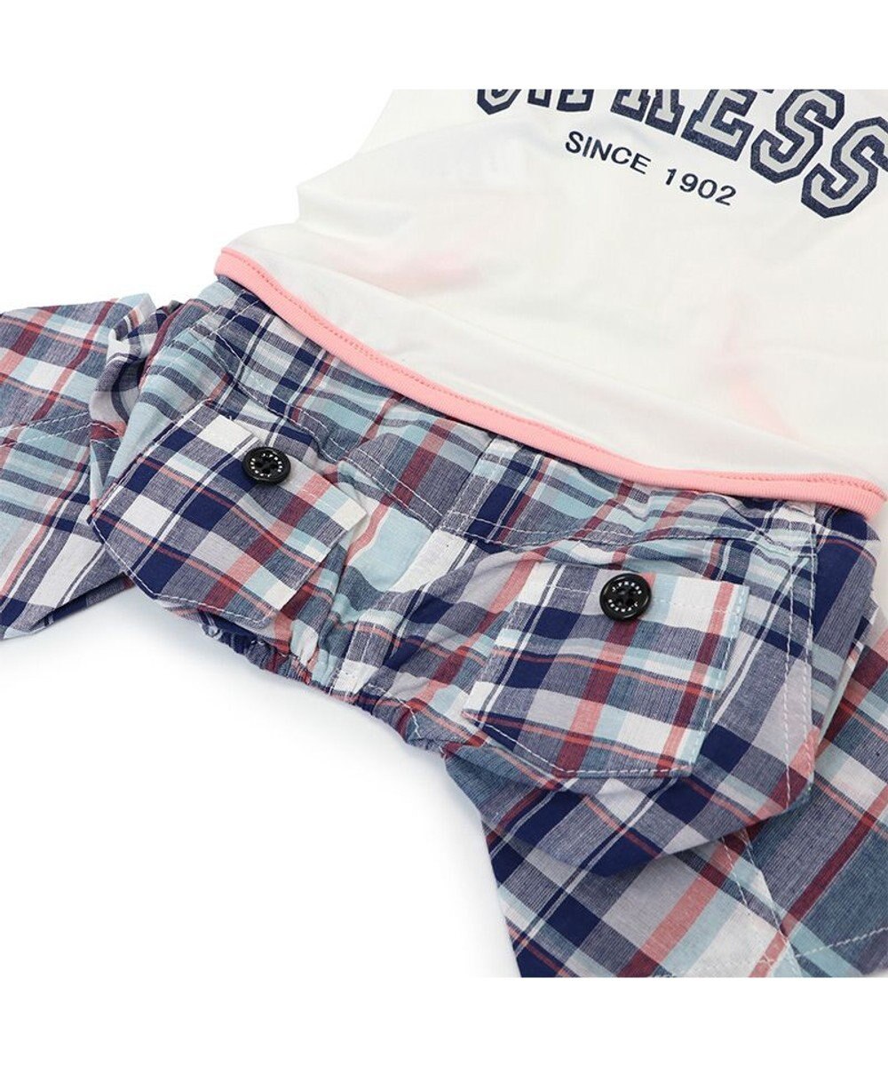 PET PARADISE J.PRESS クール 接触冷感 パンツつなぎ マドラスパンツ 小型犬 