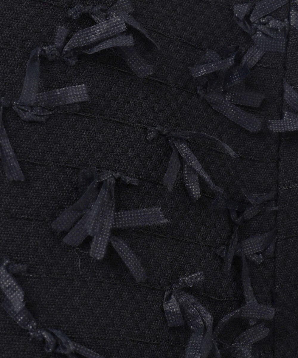 GRACE CONTINENTAL リボンヤーンジレドレス 