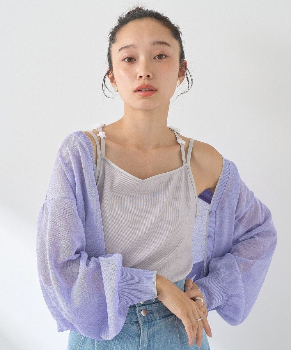 earth music&ecology フラワーモチーフキャミ 