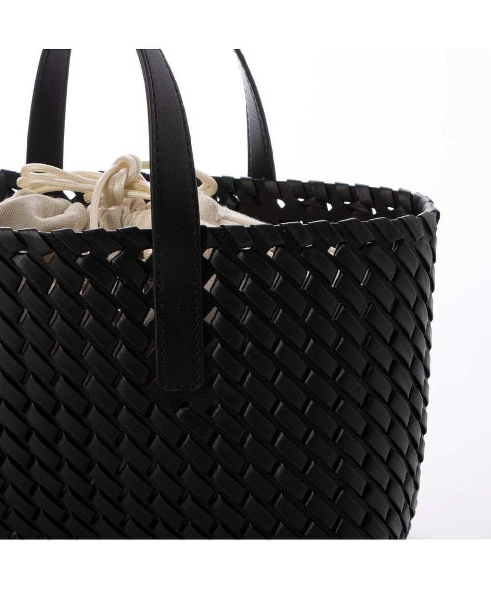 UNBILLION カシュカシュ cachecache / コードかがり横長トートバッグ 