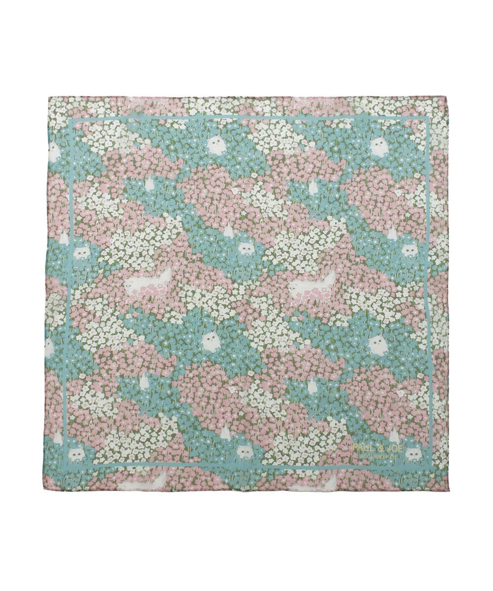 MOONBAT 【WEB限定】PAUL & JOE ACCESSOIRES シルクシフォンスカーフ 58×58cm 
