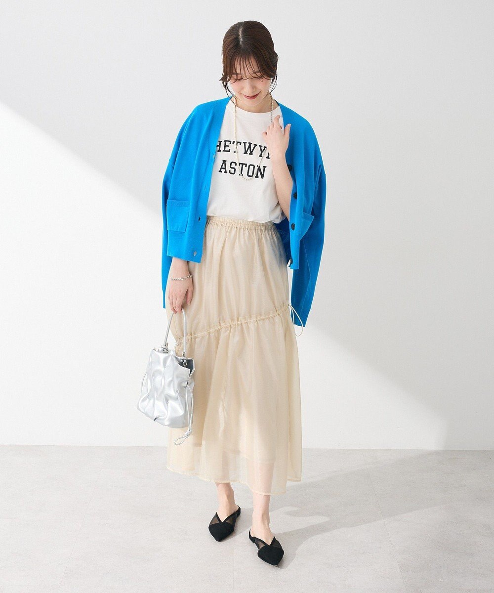 Green Parks ポケット付コンパクトカーディガン 