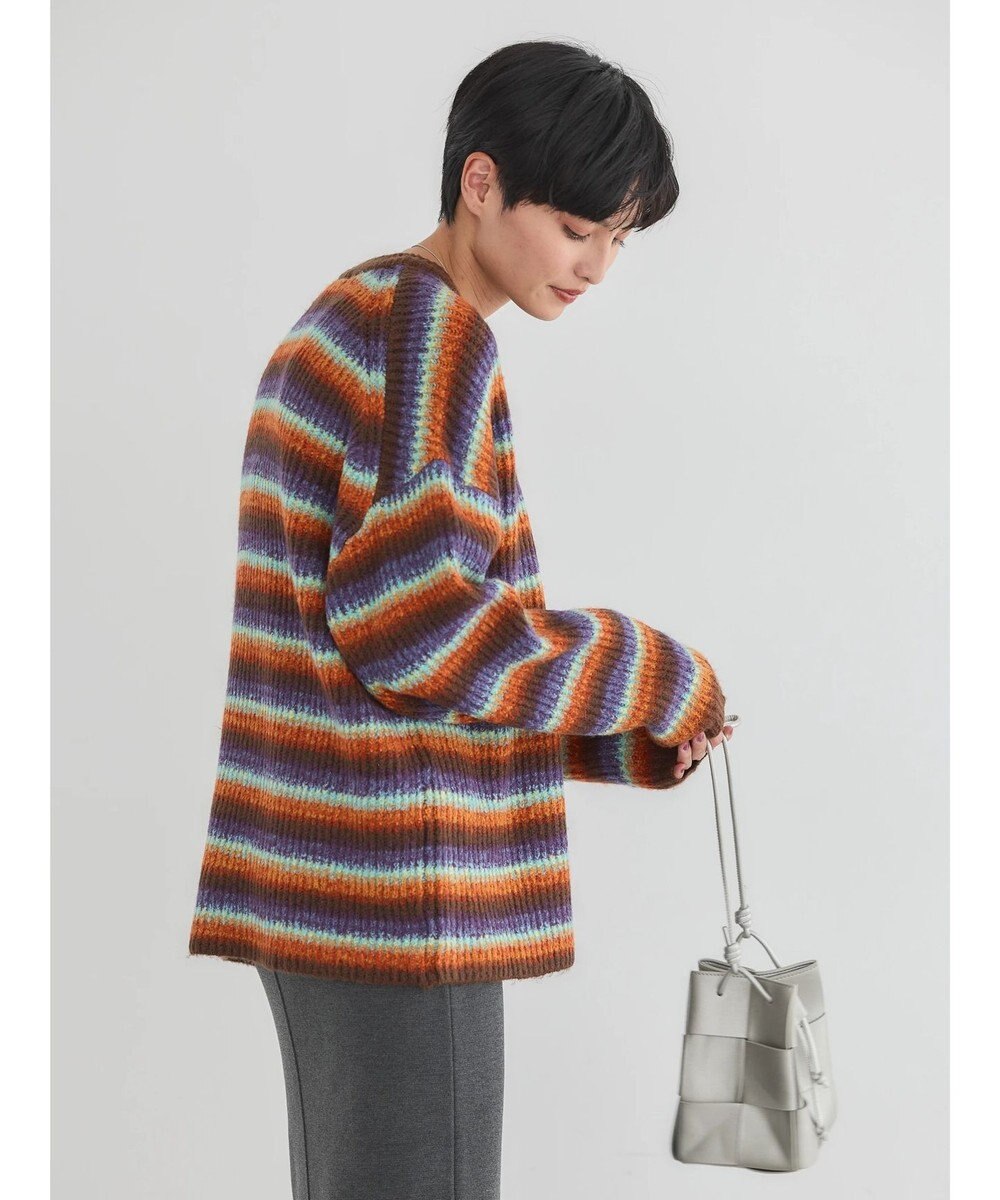 AMERICAN HOLIC グラデーションボーダーニットプルオーバー 