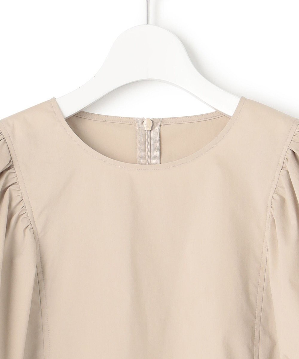 23区 L 【一部店舗限定/洗える】ハイカウントウェザーストレッチ パフスリーブ ブラウス 