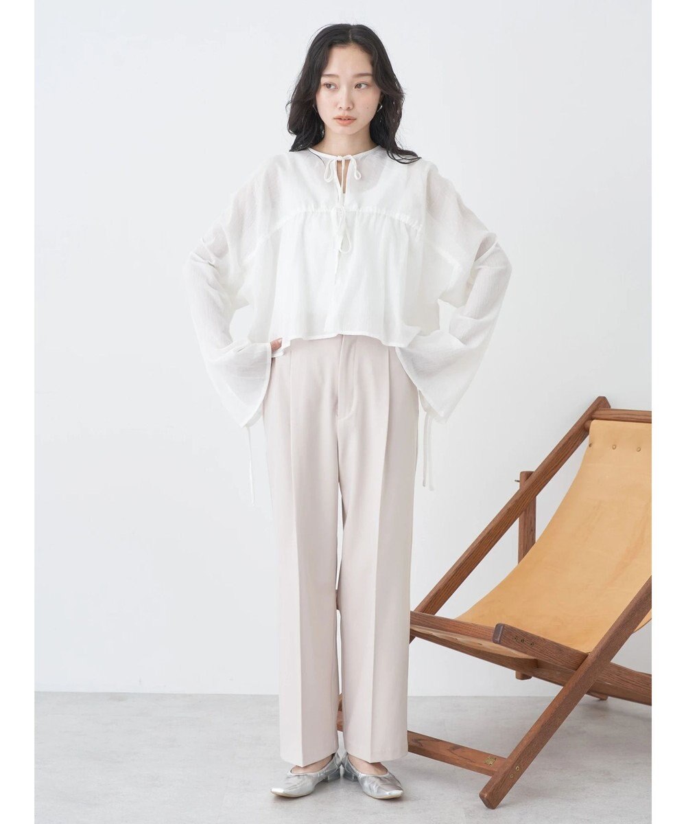 earth music&ecology ワッシャードロスト羽織りシャツ 