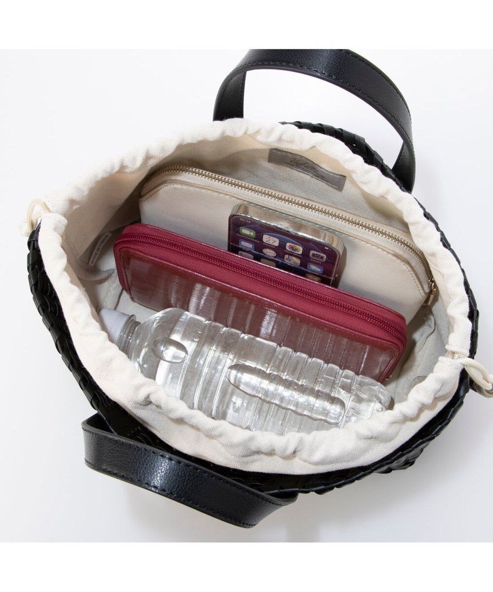 UNBILLION カシュカシュ cachecache / コードかがり横長トートバッグ 