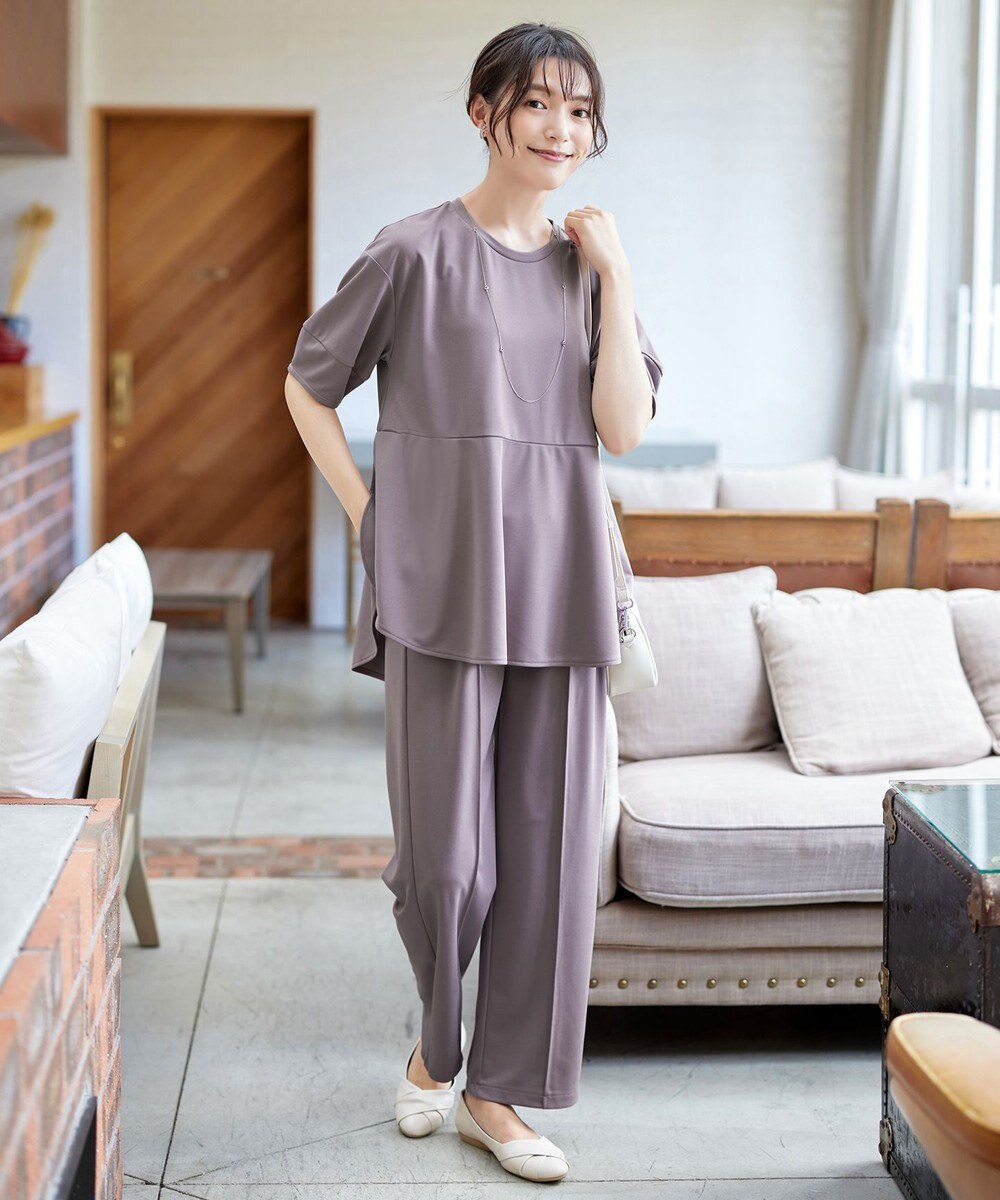 Tiaclasse 【サラごこち】ラウンドヘムチュニック 