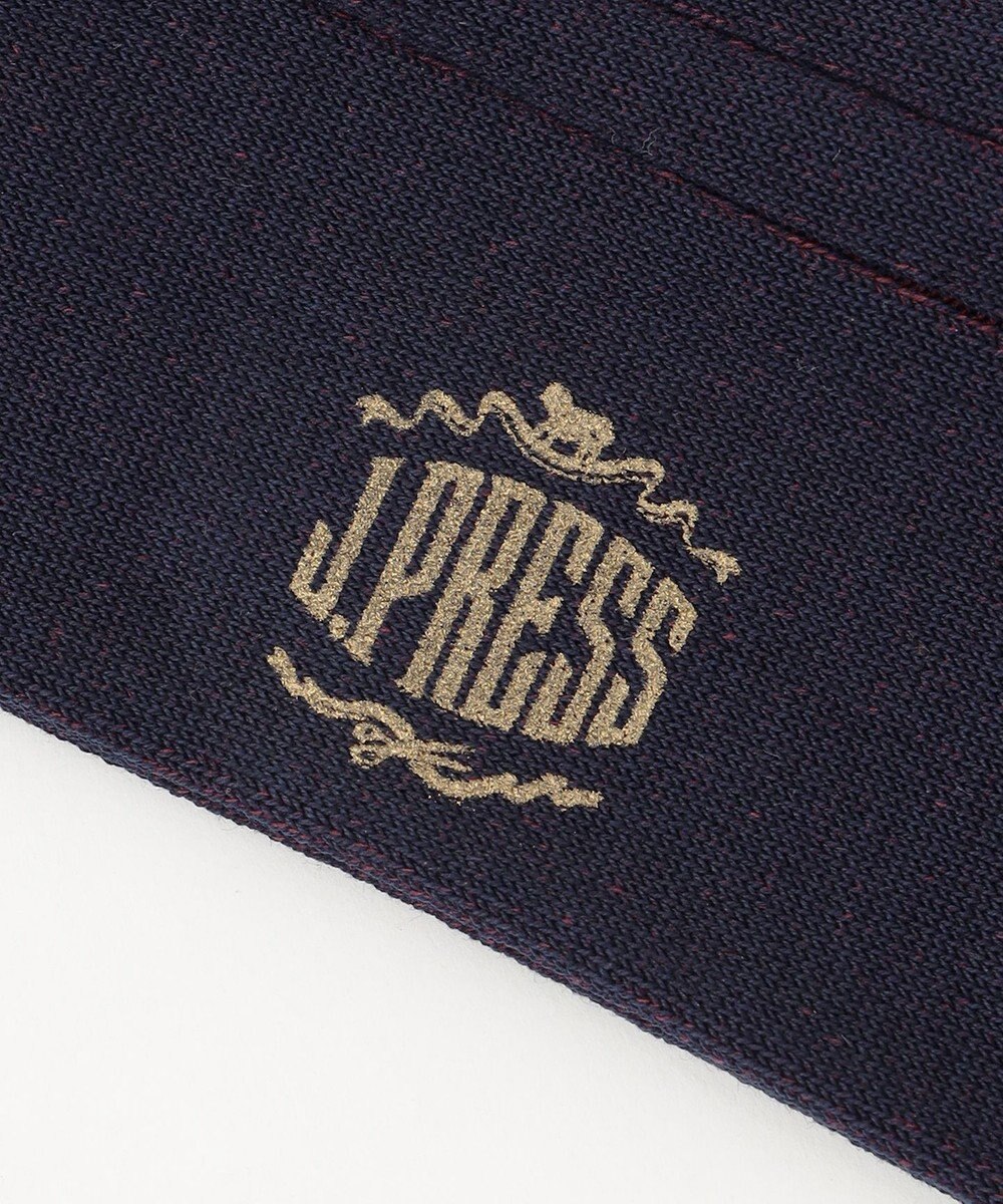 J.PRESS MEN 【定番】ハイゲージリブワイドストライプソックス 