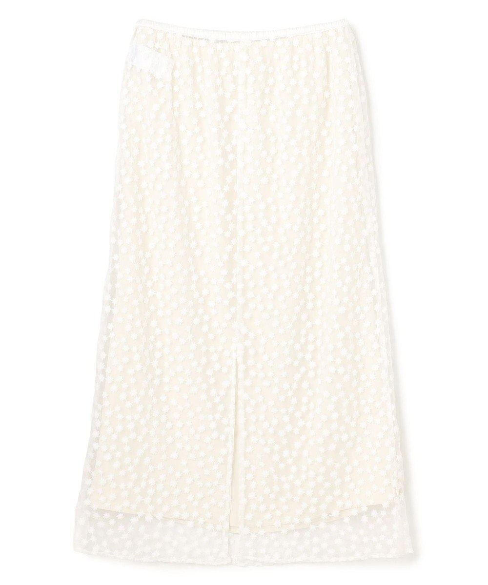 UNFILO L エンブロイダリー レーススカート 