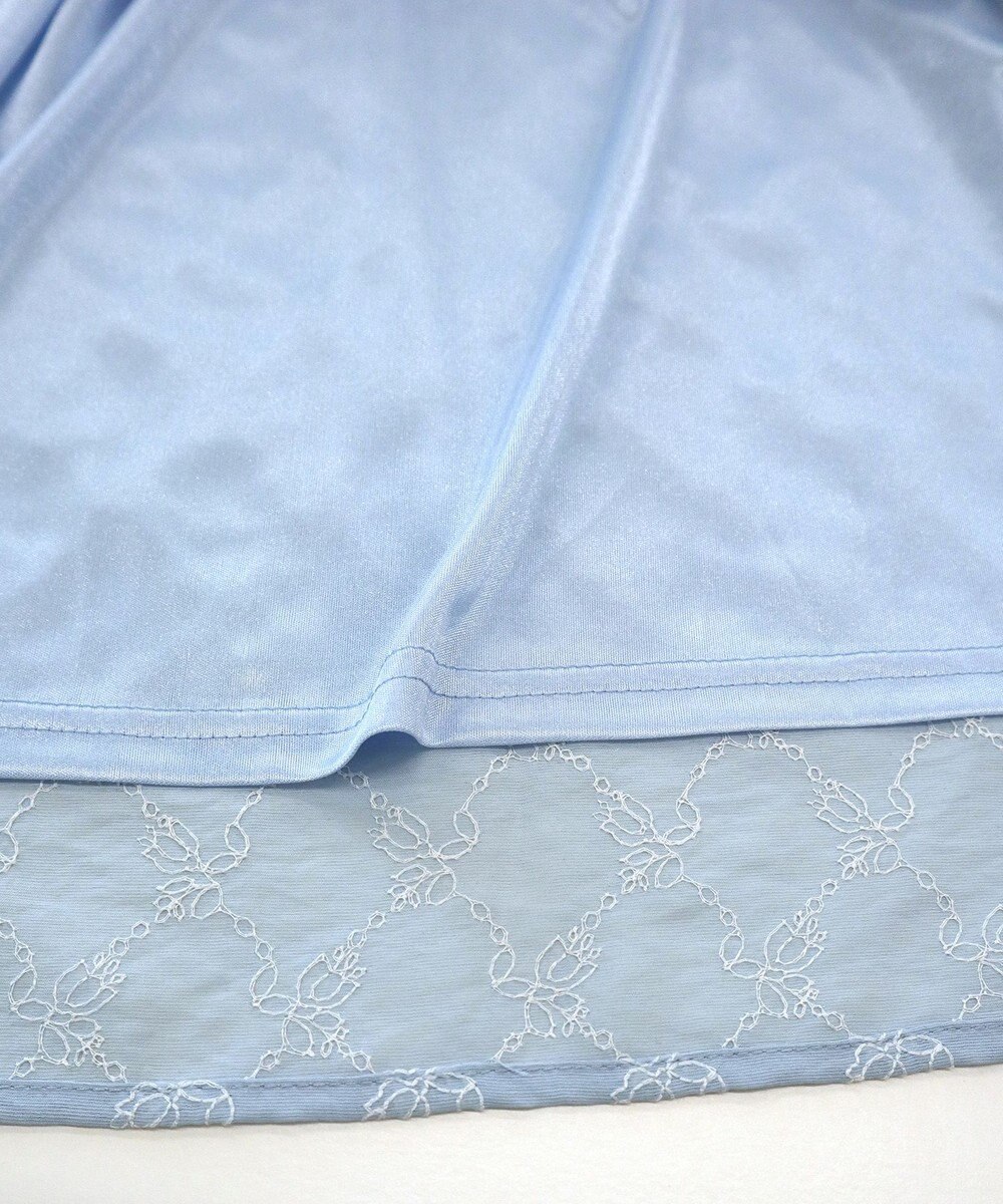 Tiaclasse 【洗える】配色刺繍レースワンピース 