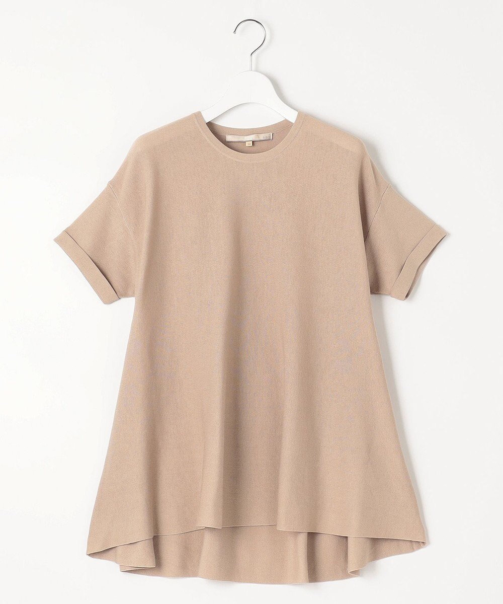 自由区 【WEB限定・洗える・XSサイズあり】ハイツイストコットンアセテートテントライン ニット 