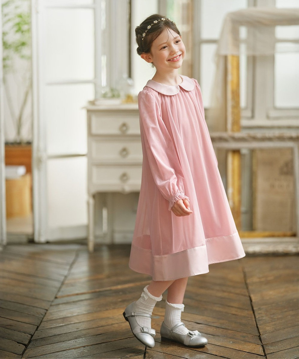 組曲 KIDS 【110-140㎝】チュールフレア ドレス 