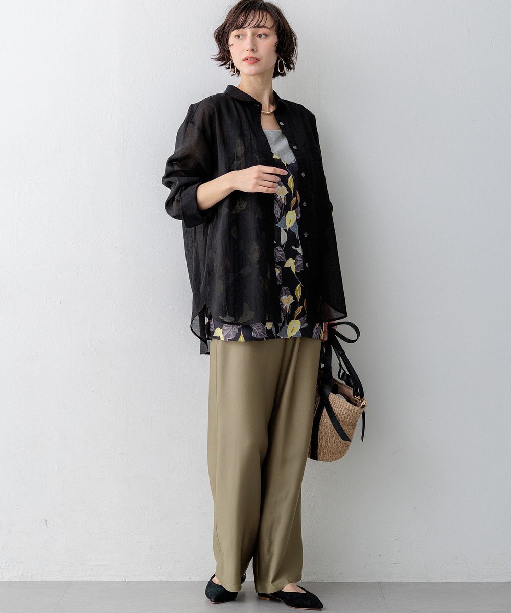 23区 S 【先行予約】リネンミックスシアースラブ オーバーシャツ 