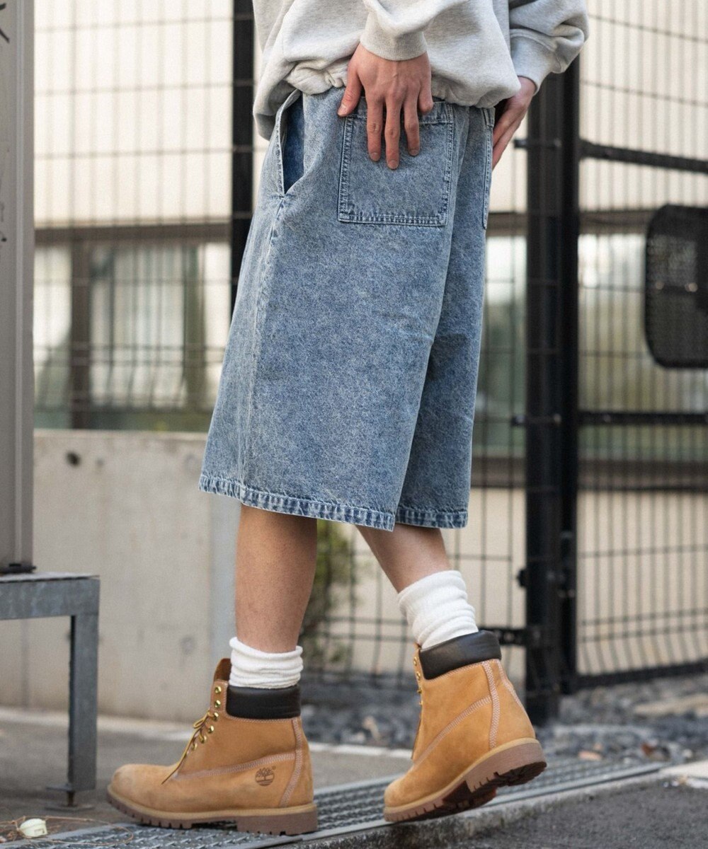 WEGO 【ウエストゴム/SMLサイズ展開】イージーコットンハーフパンツ 