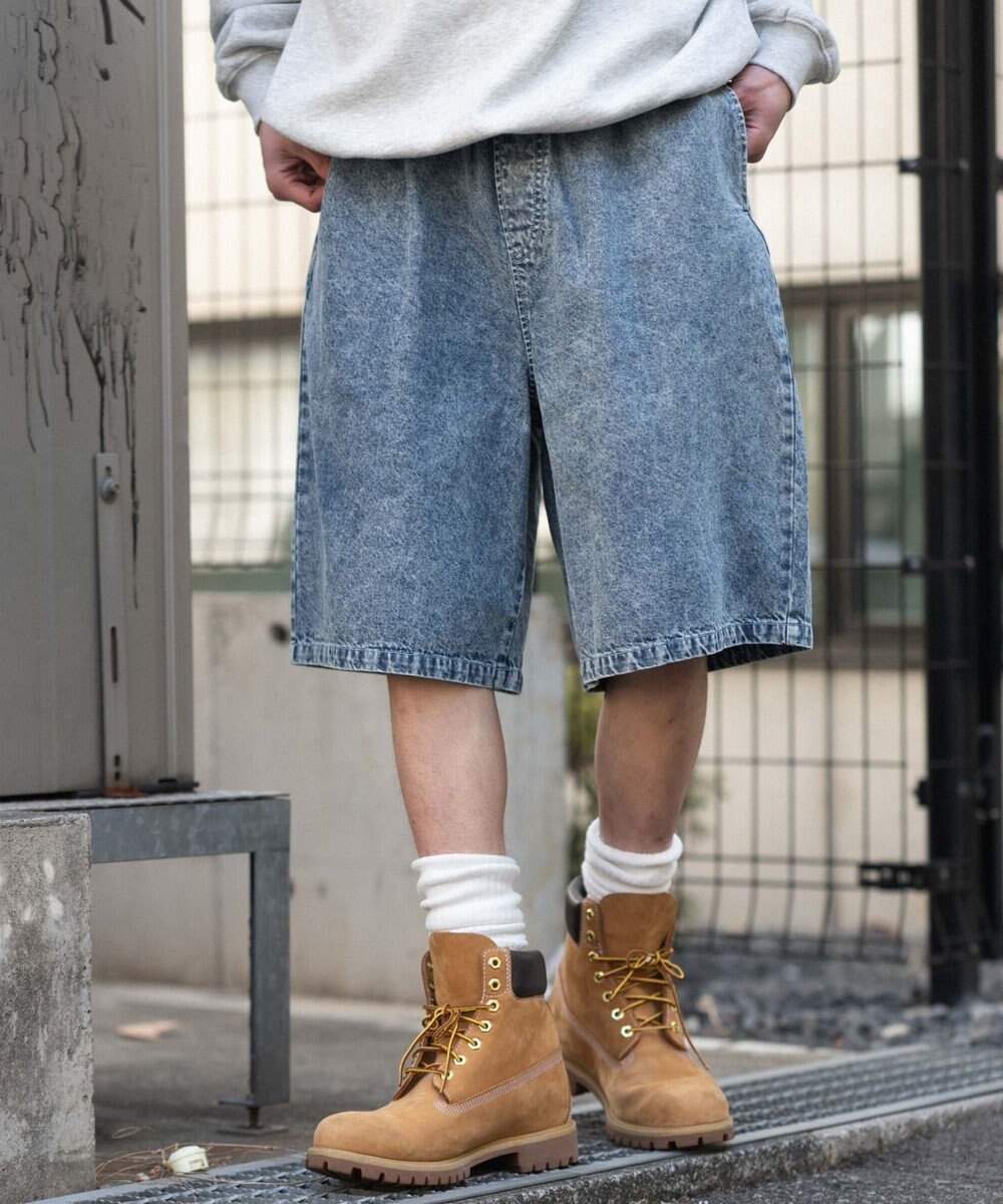 WEGO 【ウエストゴム/SMLサイズ展開】イージーコットンハーフパンツ 