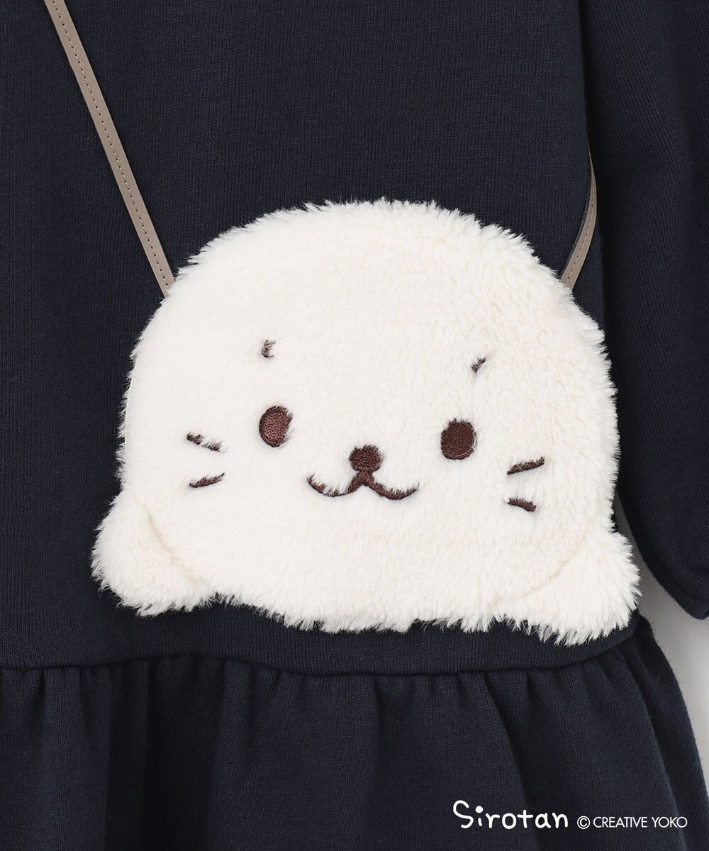 ANY KIDS 【しろたん×anyFAM】しろたんポシェットフードワンピース 