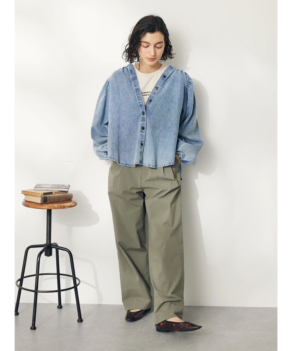 CRAFT STANDARD BOUTIQUE デニムギャザーヨークブラウス 