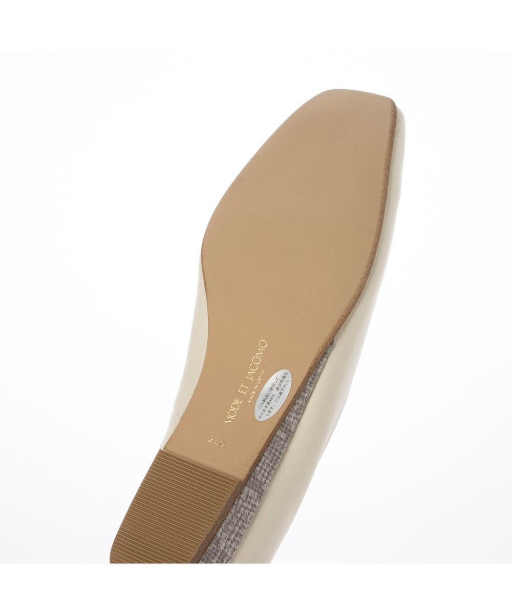 MODE ET JACOMO <MODE ET JACOMO>スクエアトゥフラットパンプス 