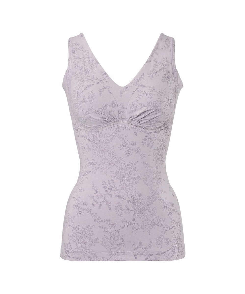 BRADELIS New York 【Yukine inc. 】ゆきねえ365綿混モアらくフルカップブラキャミ23 補正下着 締め付けすぎない快適シェイパー 