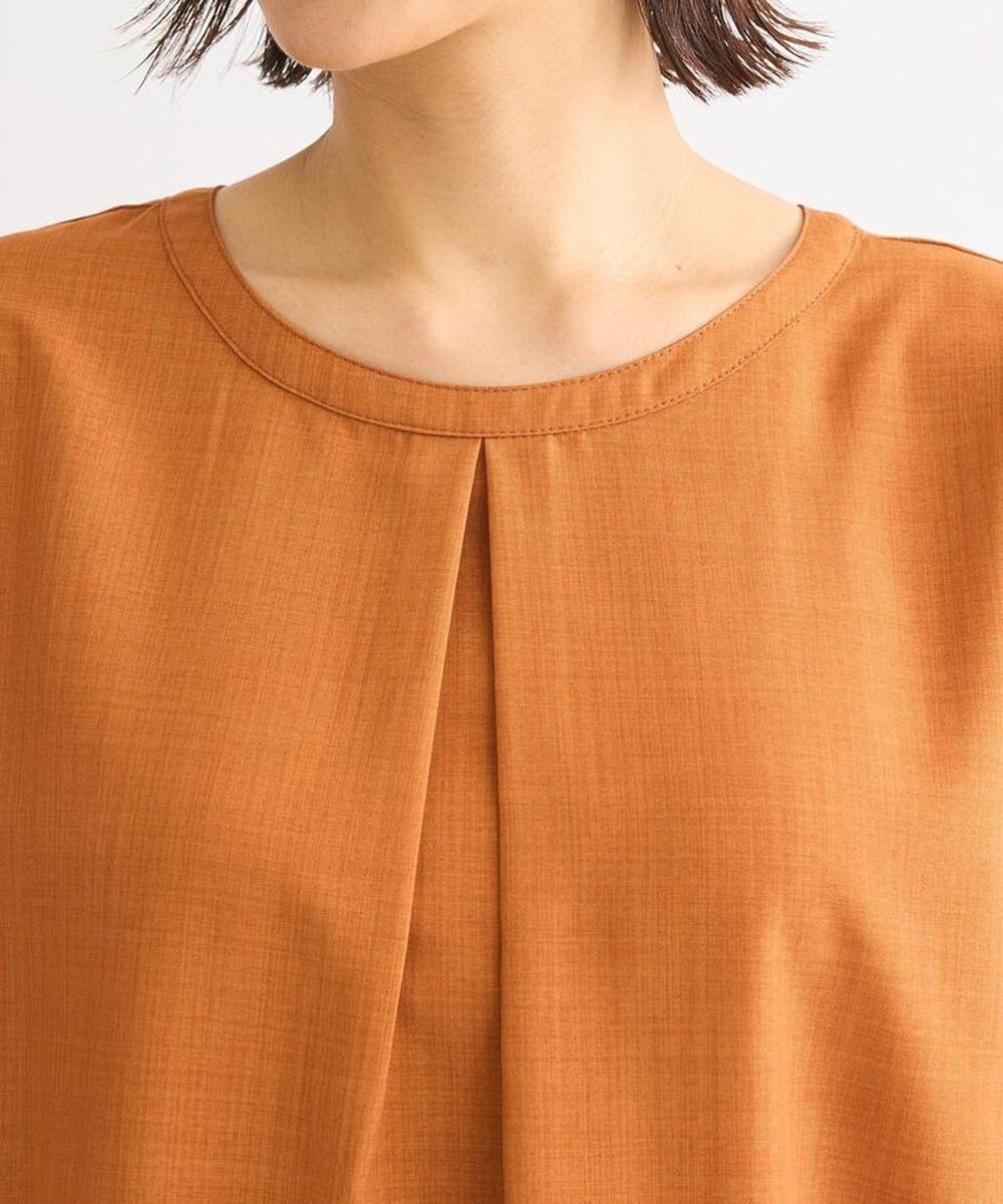 Green Parks 前後２ｗａｙ　ミディ丈タックワンピース 