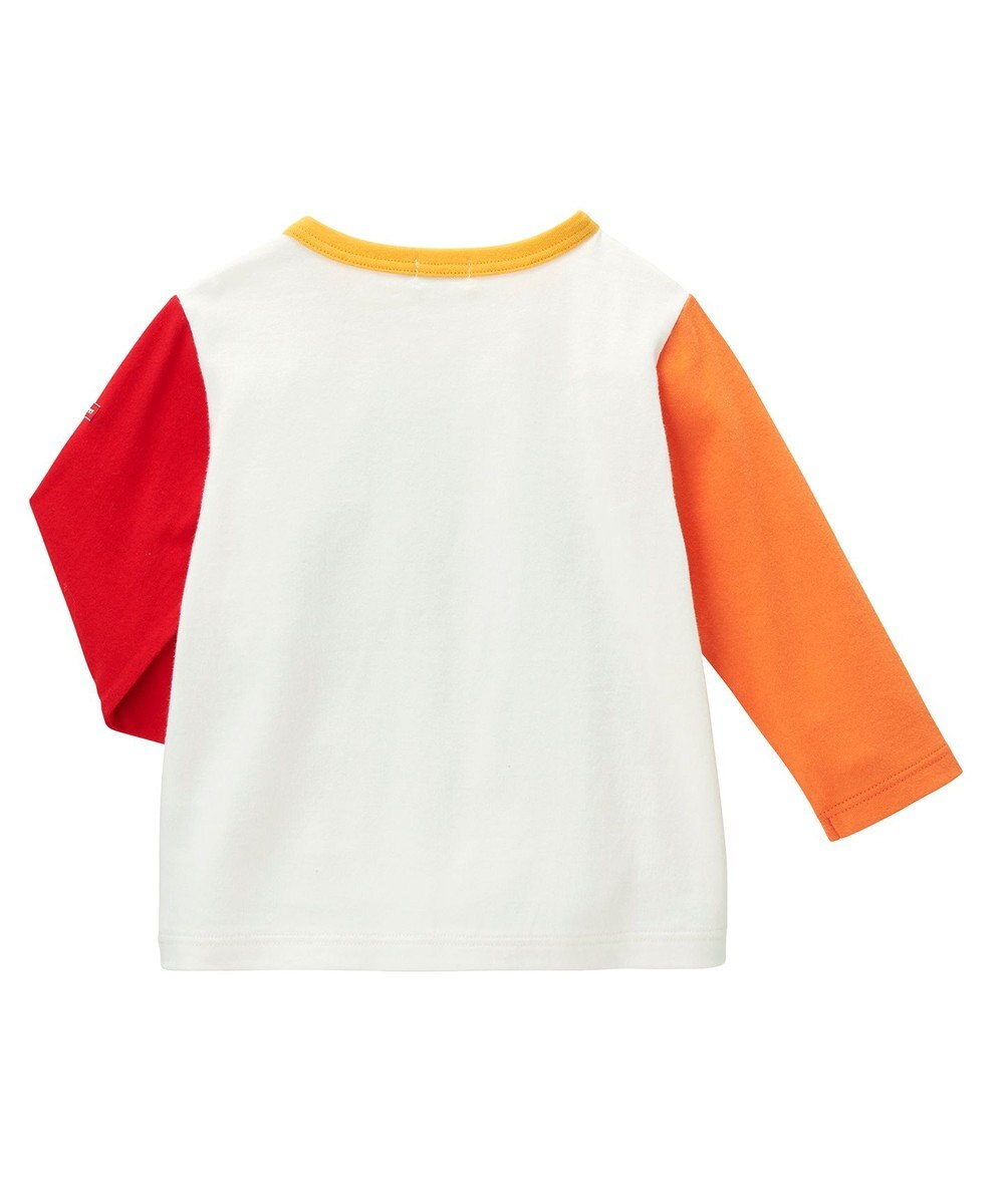 MIKI HOUSE HOT BISCUITS 【80-120cm】 カラフルロゴ 長袖Tシャツ 