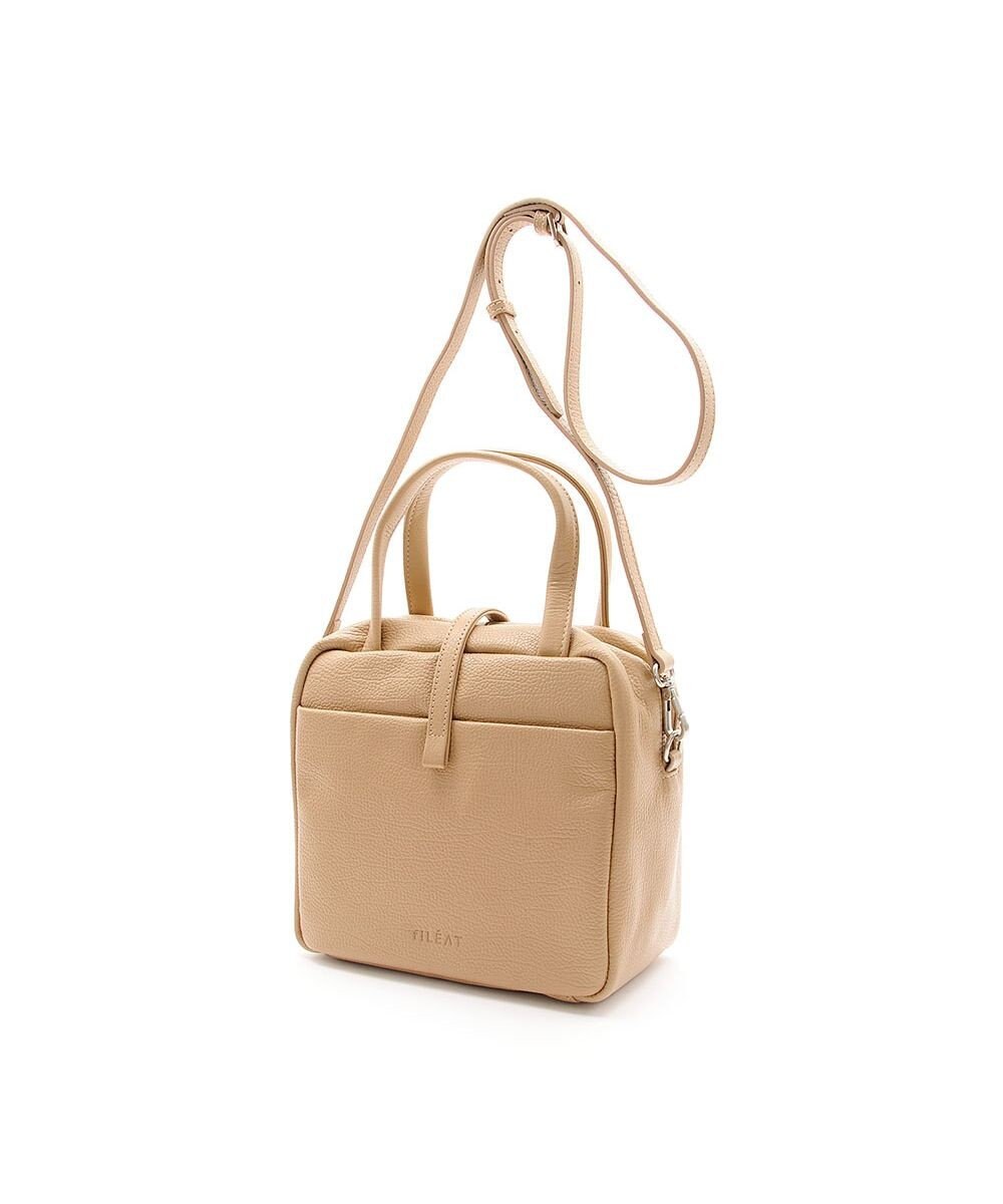 MioFIRANO ボックス本革ハンドバッグ 2WAY　fiLEAT フィリート 