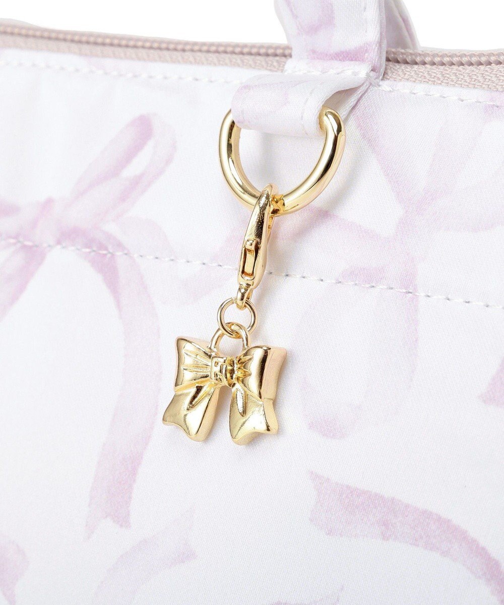 Maison de FLEUR 【保冷機能付き】リボン柄保冷バッグ 