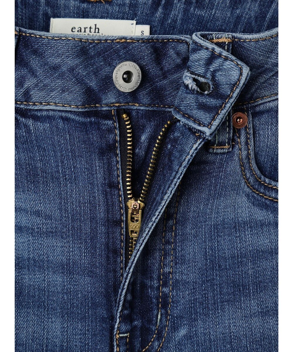 earth music&ecology セルフカットフレアデニムパンツ 