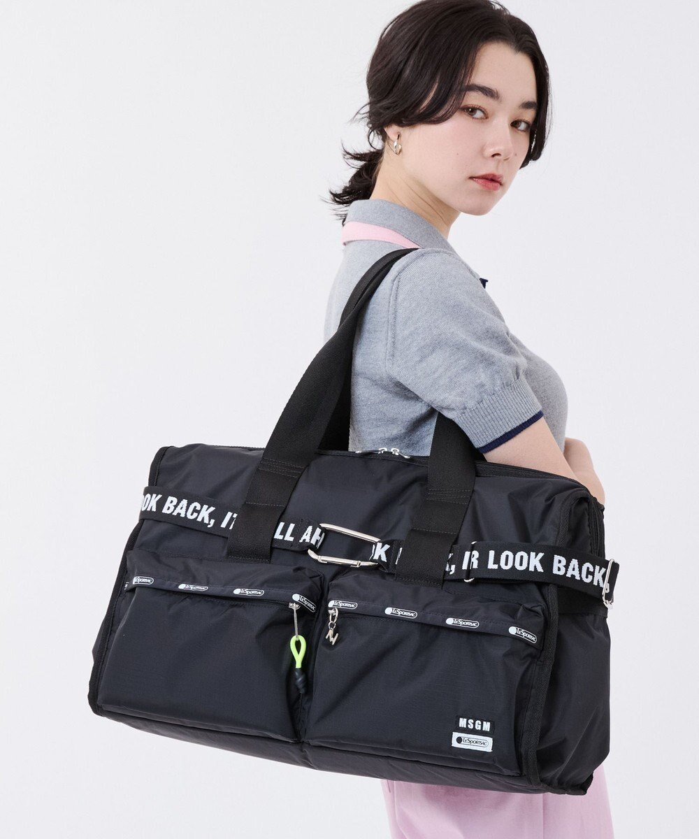 LeSportsac MSGM CARGO DUFFEL/ダッフルブラック 
