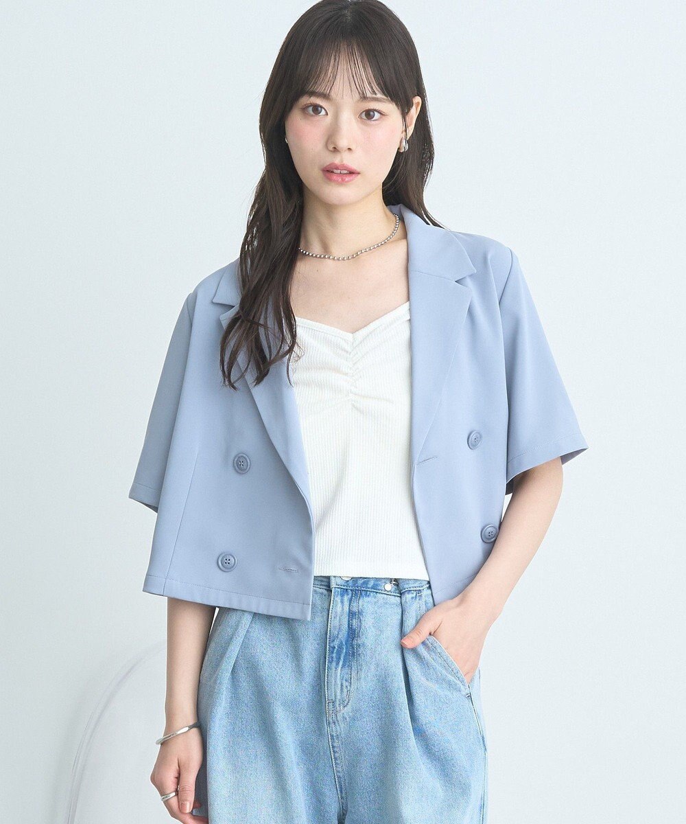 earth music&ecology ショートテーラードジャケット 