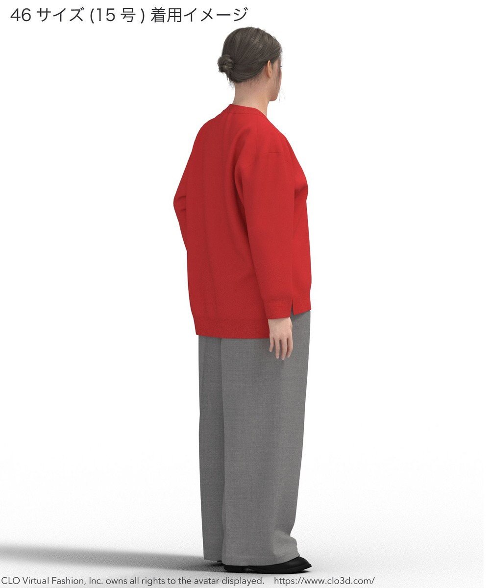 23区 L 【Lサイズ限定】ヴィスコースストレッチ Ｖネック ニット 