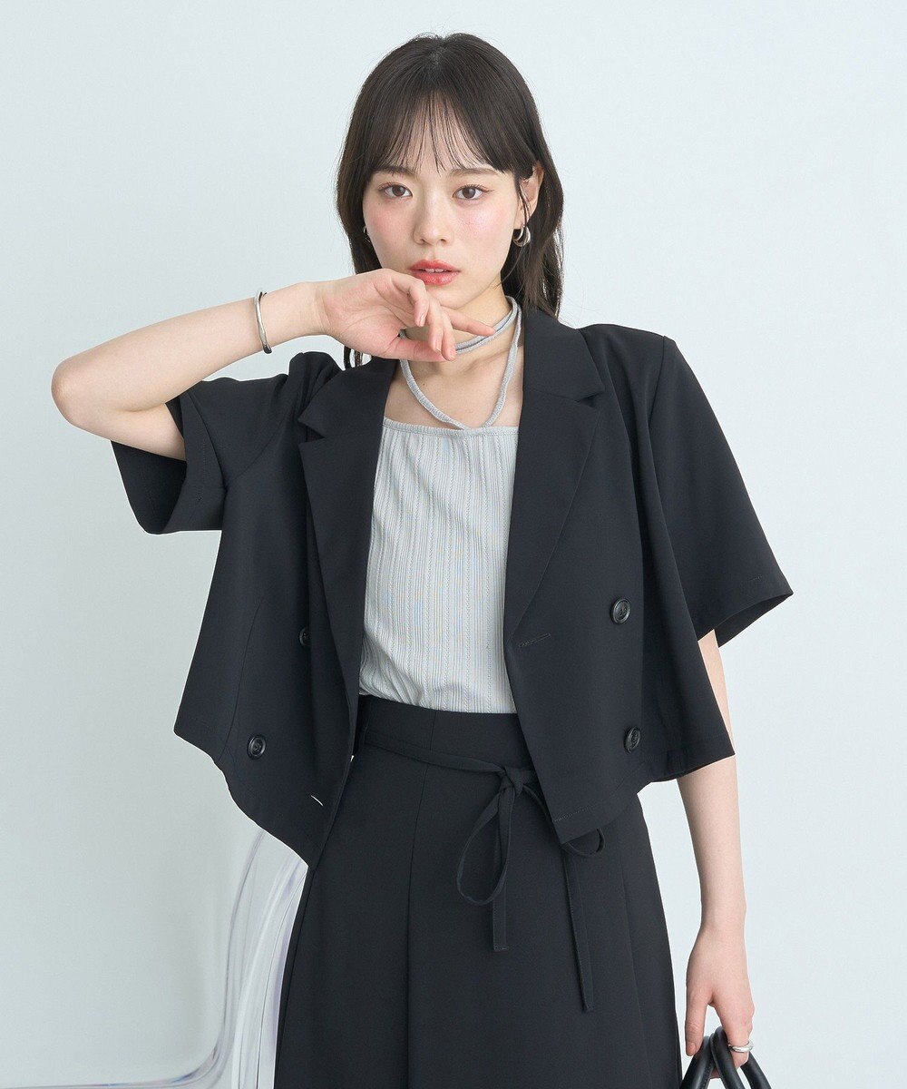 earth music&ecology ショートテーラードジャケット 