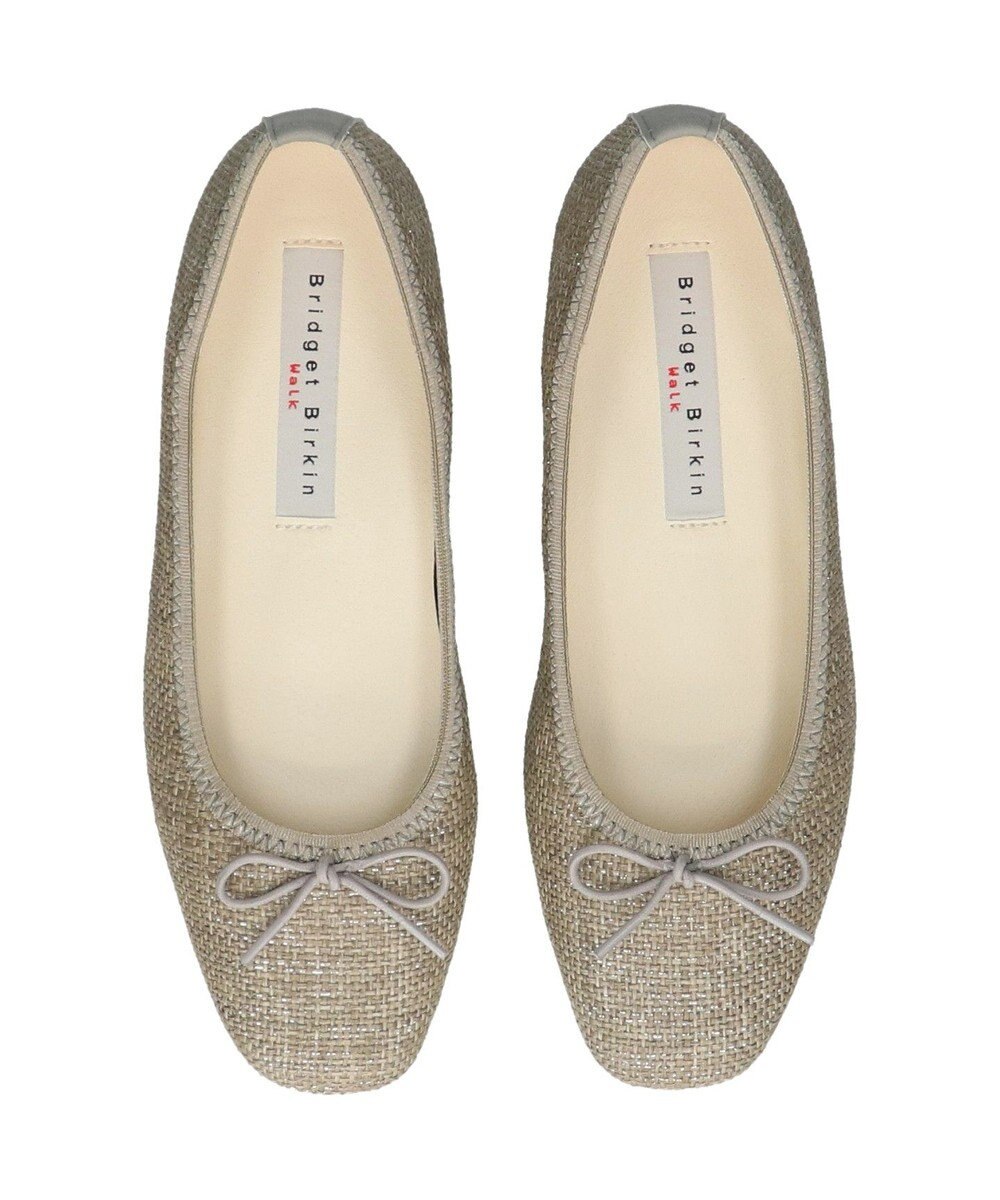 Bridget Birkin ＜3E＞【Bridget Birkin Walk】ラメパナマ調バレエパンプス 