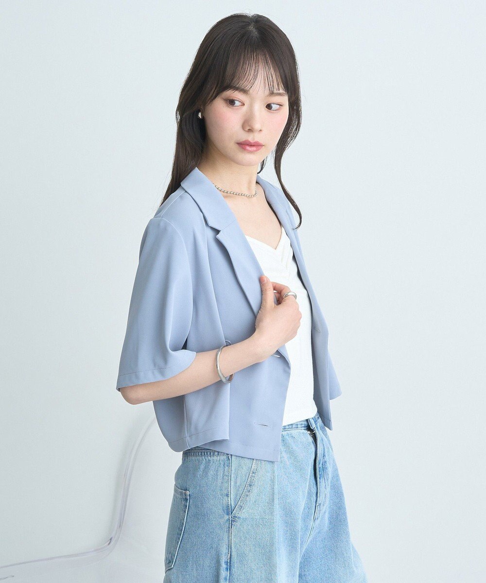 earth music&ecology ショートテーラードジャケット 