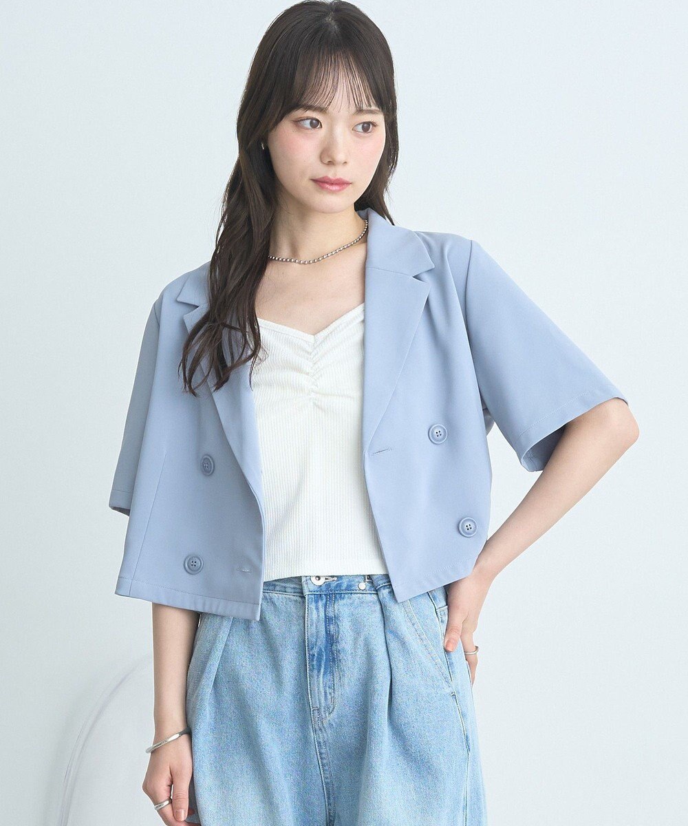 earth music&ecology ショートテーラードジャケット 