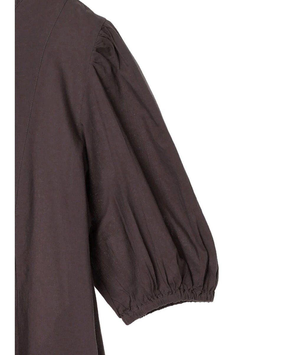 CRAFT STANDARD BOUTIQUE インド綿パフスリーブギャザーワンピース 