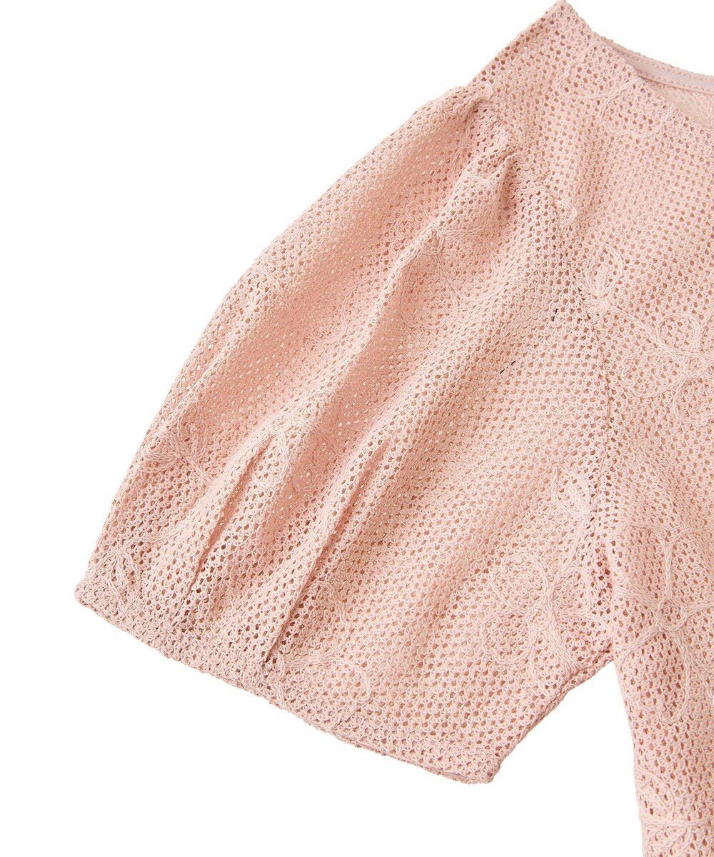 earth music&ecology フラワーコード刺繍カーディガン 