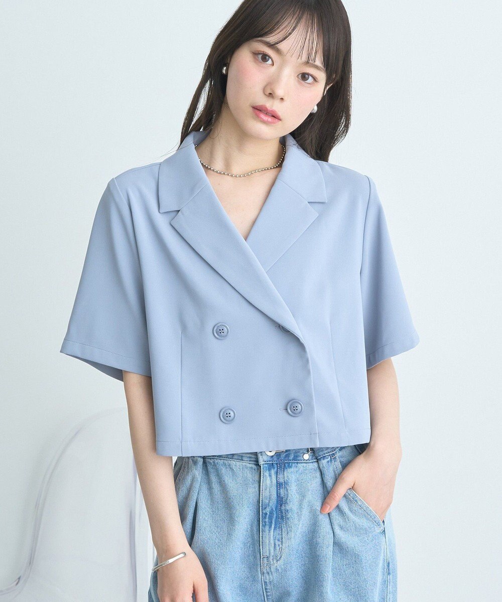 earth music&ecology ショートテーラードジャケット 