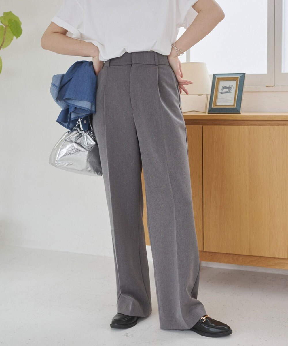 WEGO 【ANGIE VINTAGE/SMLサイズ展開】タックストレートスラックス 