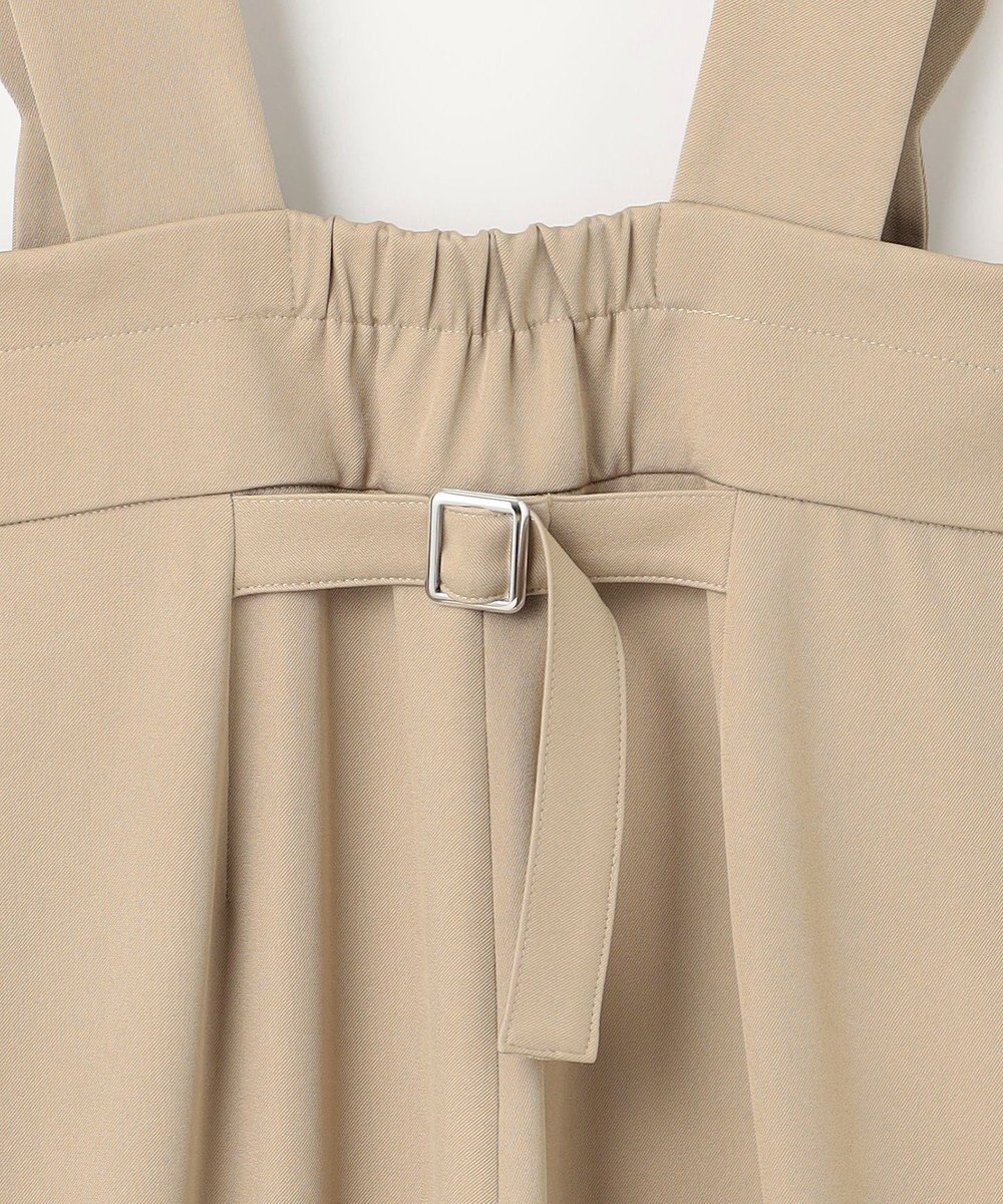 Feroux 【洗える】スカラップデザイン・サスペンダー付きパンツ 