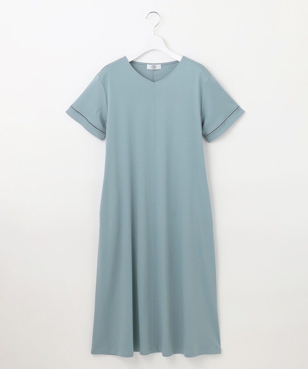 J.PRESS LADIES L 【WEB限定カラーあり・洗える・接触冷感】コットンスムース ワンピース 