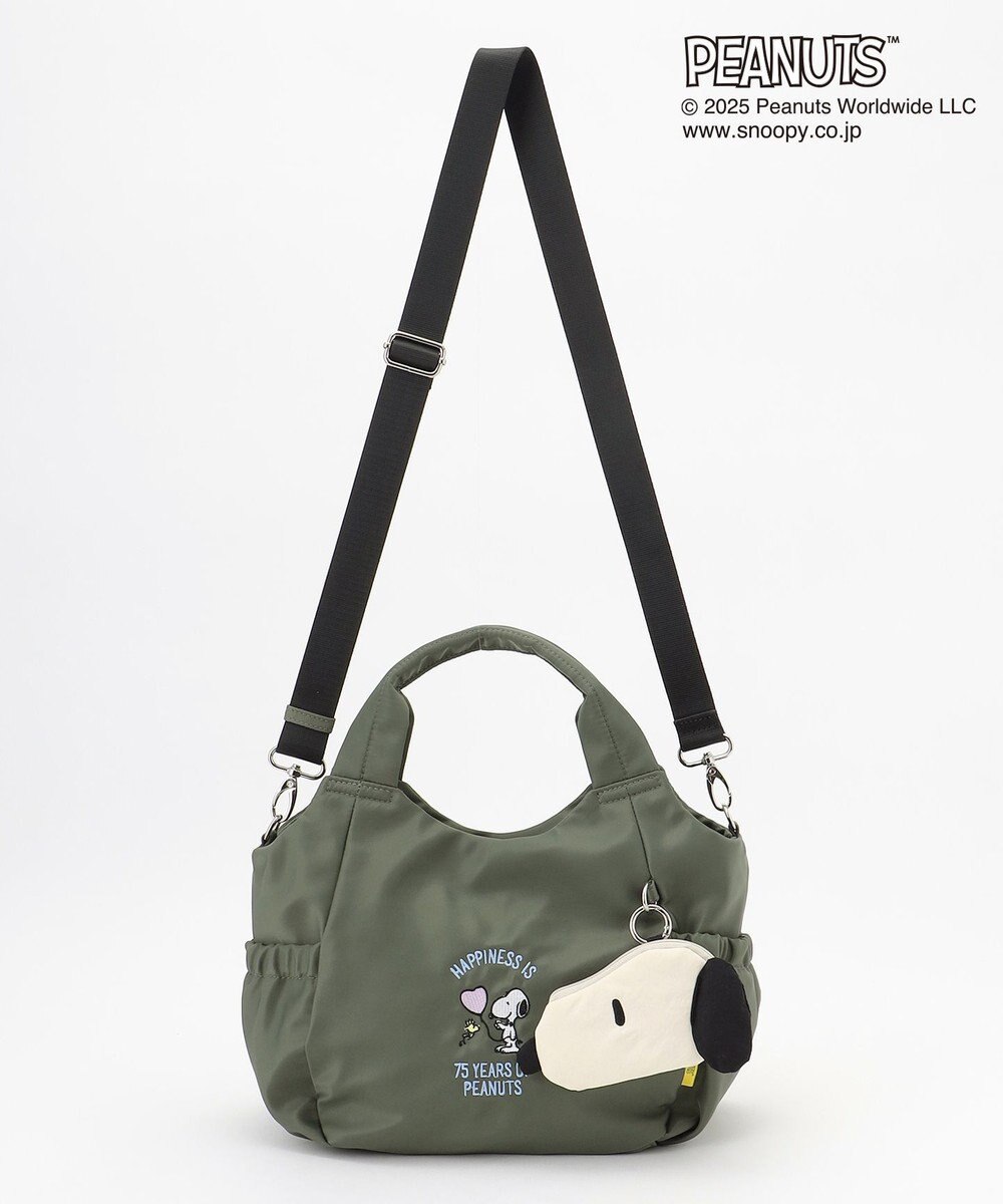 Y'SACCS SNOOPYデザイン　ギャザー2wayミニトート 